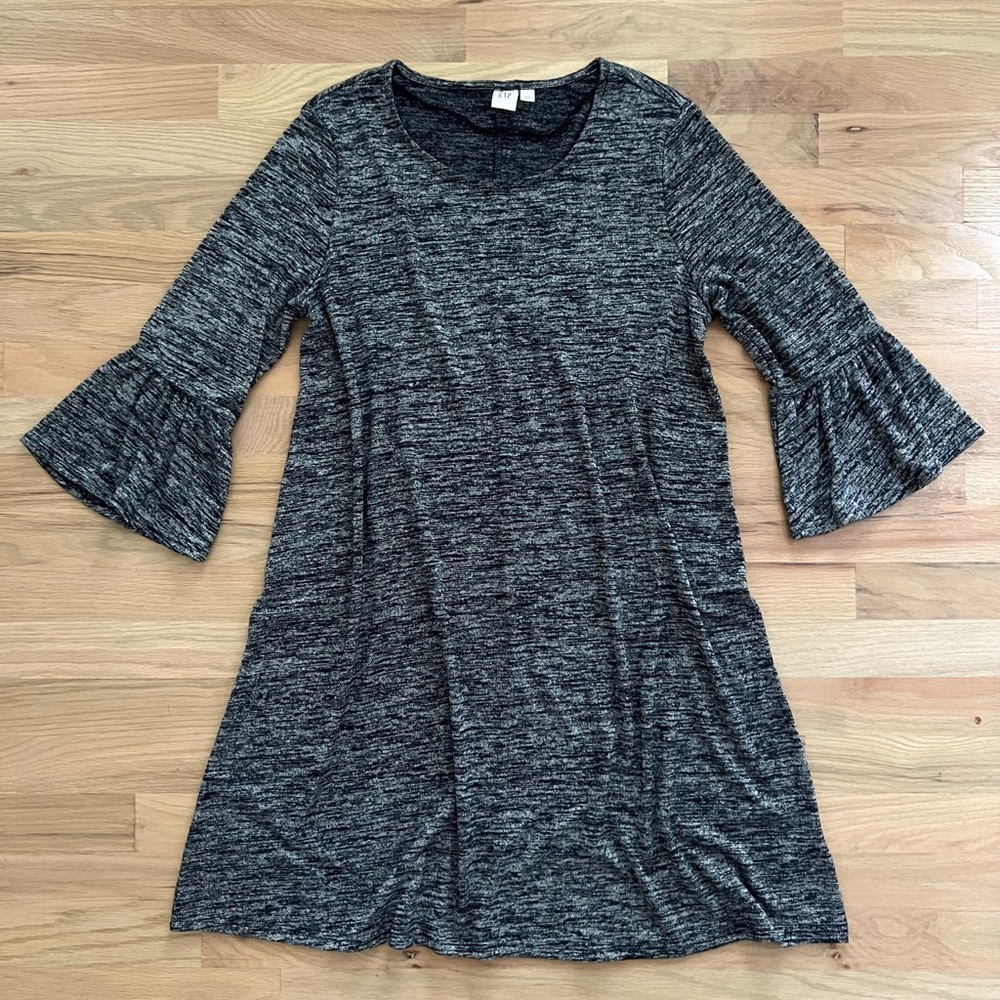 GAP | Bell Sleeve Dark Navy Heather Dress | Size Large